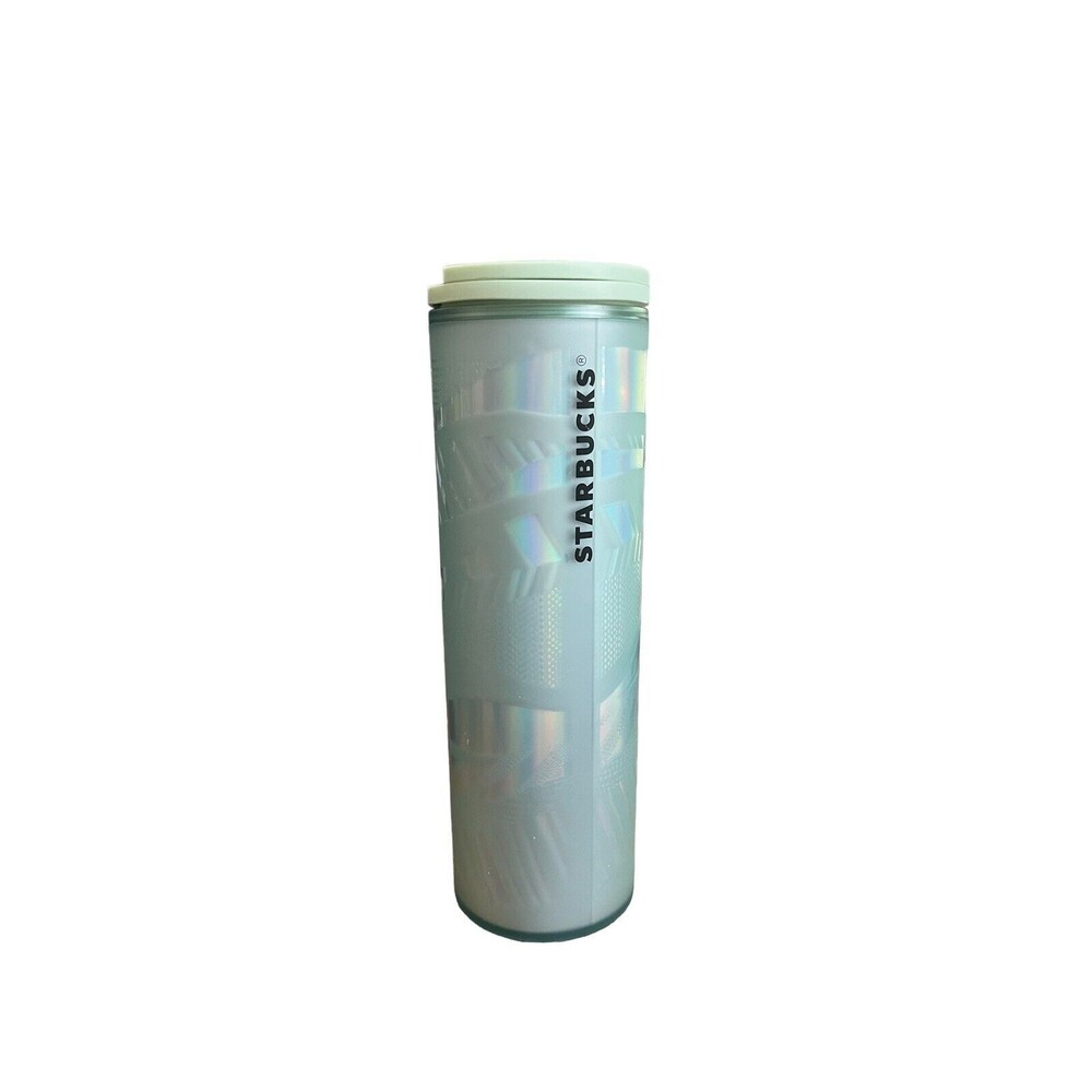 Starbucks Tumbler 2021 Christmas Holiday Ribbon 16 Oz Mint Green Leaf Cup